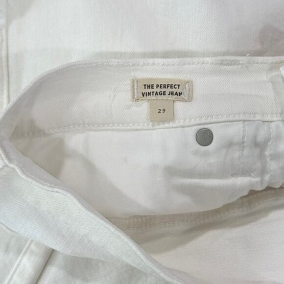 Madewell The Perfect Vintage Jean Tile White High Rise Size 29 preppy - Picture 8 of 11